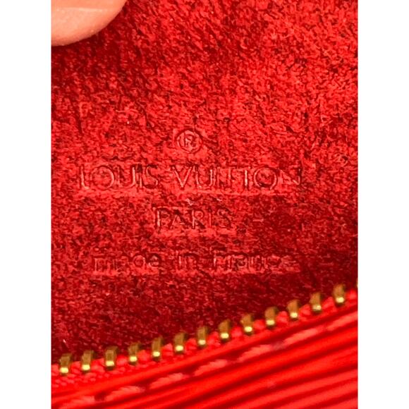 Louis Vuitton Rouge Epi Leather Mini Papillon Wristlet Bag 1996 France MI0976 - Picture 3 of 14